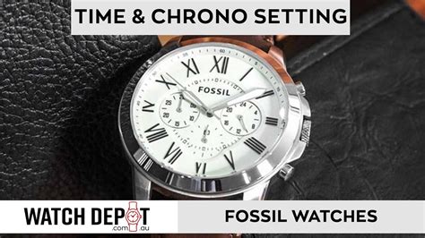 how to reset fossil watch